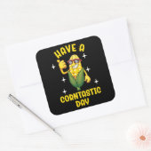 お腹が立つ日を過ごす スクエアシール (封筒)