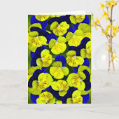 お腹が立つ カード (黄色い花)