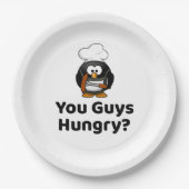 お腹すいた？パーティーおもしろい焼きバーベキュー ペーパープレート (正面)