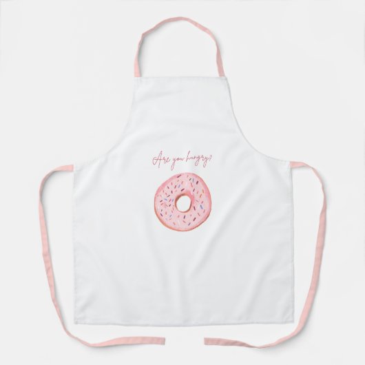 「お腹すいてる?」 可愛いドナットエプロン🍩💞 エプロン (正面)