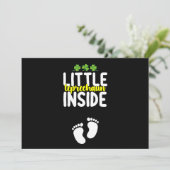 お腹の中の小さな妖精　妊娠中のママ 招待状 (スタンド正面)