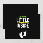 お腹の中の小さな妖精　妊娠中のママ 招待状 (正面/裏面)