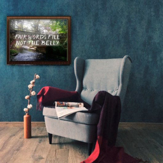 お腹の引用文橋のポスターは公正な言葉ではない ポスター