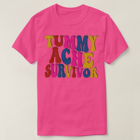 お腹の痛みの生存者 Tシャツ (デザイン正面)