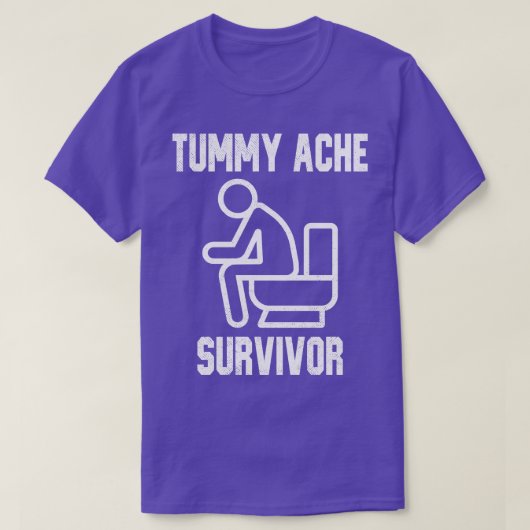 お腹の痛みの生存者 Tシャツ (デザイン正面)