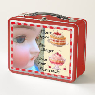 お腹より大きな目 Lunchbox メタルランチボックス