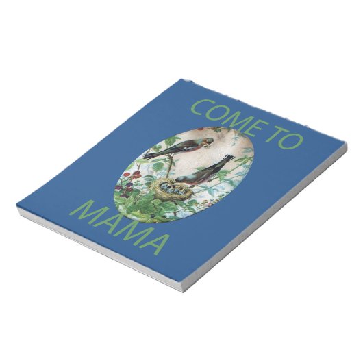 お腹をすかせたハート:ママ得の食べ物!.マ来マに ノートパッド (回転)