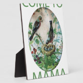 お腹をすかせたハート：ママ得の食べ物！.マ来マに フォトプラーク (側面)