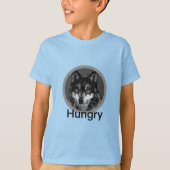 お腹をすかせた – キッズベーシックTシャツ Tシャツ (正面)