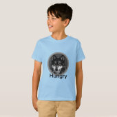 お腹をすかせた – キッズベーシックTシャツ Tシャツ (正面フル)