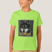 お腹をすかせた – キッズベーシックTシャツ Tシャツ (正面)