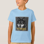 お腹をすかせた – キッズベーシックTシャツ Tシャツ (正面)