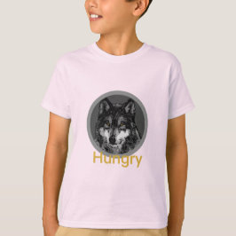 お腹をすかせた – キッズベーシックTシャツ Tシャツ