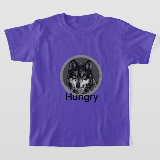 お腹をすかせた – キッズベーシックTシャツ Tシャツ (レイダウン)