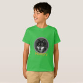 お腹をすかせた – キッズベーシックTシャツ Tシャツ (正面フル)