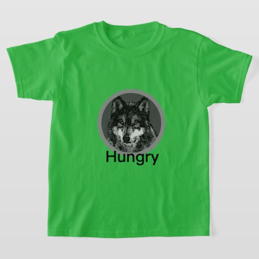 お腹をすかせた – キッズベーシックTシャツ Tシャツ (レイダウン)