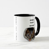 お腹をすかせて連れて行っ独身のたサブル マグカップ (正面右)