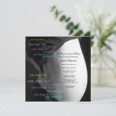 お腹をカスタマイズしよう！お腹への文字書きをオーダーメイド 招待状 (スタンド正面)