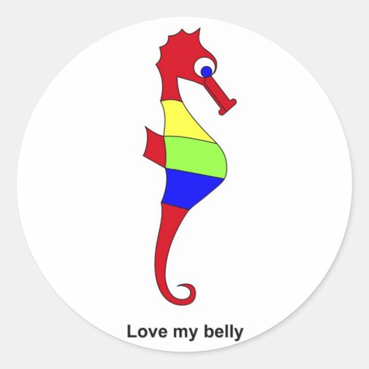 お腹を愛せよ ラウンドシール (正面)
