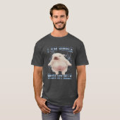お腹を洗ってピブルくん おもしろい犬 お腹をきれいに Tシャツ (正面フル)