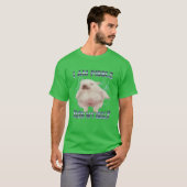 お腹を洗ってピブルくん おもしろい犬 お腹を綺麗に Tシャツ (正面フル)