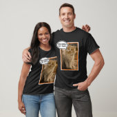 お腹を空かせた猫の面白アート Tシャツ (ユニセックス)
