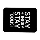 お腹を空かせて愚かにする マグネット (横)