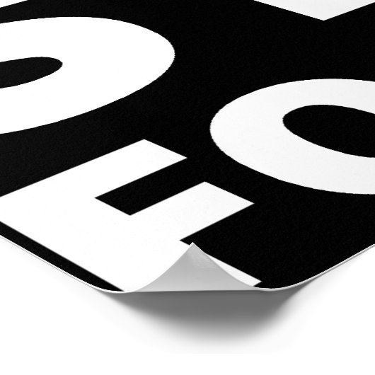 お腹を空かせて。ばかなまねしなさい。 ポスター (角)