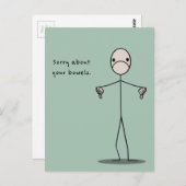 お腹痛い ポストカード (正面/裏面)