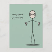 お腹痛い ポストカード (正面)