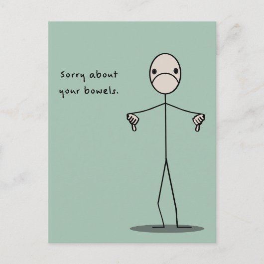 お腹痛い ポストカード (正面)