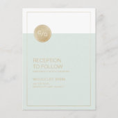 お色編集可能なモダンな結婚式の受付カード エンクロージャーカード (正面)