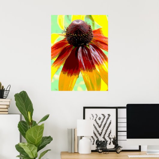 お花が咲く ポスター (ホームオフィス)