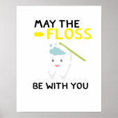 お花が歯科医に連れてくらおもしろいい ポスター (正面)