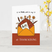 お花で挨拶の感謝状 カード (黄色い花)