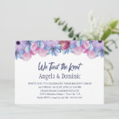 お花で結ばれた結婚式の披露宴 招待状 (スタンド正面)