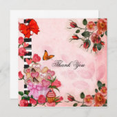 お花とケーキありがとう (正面/裏面)