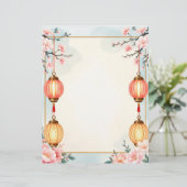 お花とランタン レターヘッド (スタンド正面)