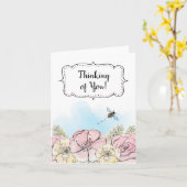 お花と蜂の思いやりカード カード (黄色い花)