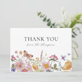 お花と蝶の感謝シャワーをありがとう サンキューカード (スタンド正面)