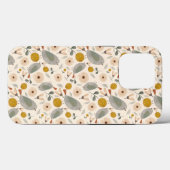 お花と鳥柄のキュートなデザイン Case-Mate iPhoneケース (裏面 (横))