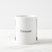 お花に囲まれて祈る地蔵尊 名前入れ仏教ギフト コーヒーマグカップ (中央)