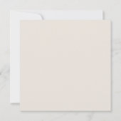 お花のイラストがシンプルでクラシックな結婚式の「Save the date」カード 招待状 (裏面)