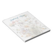 お花のオリジナル便箋 ノートパッド (アングル)