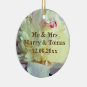 お花のオーナメント 保存日付 セラミックオーナメント (右)