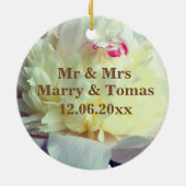 お花のオーナメント 保存日付 セラミックオーナメント (裏面)