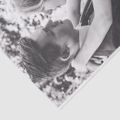 お花のオーバーレイ付きゴールドバナー あなただけの写真を追加 薄葉紙 (詳細)