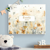 お花のカスタム名前保育園装飾花 ポスター