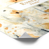 お花のカスタム名前保育園装飾花 ポスター (角)