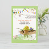 お花のカートの招待状 招待状 (スタンド正面)